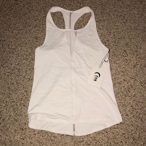 White athletic tank top from zyia active wear